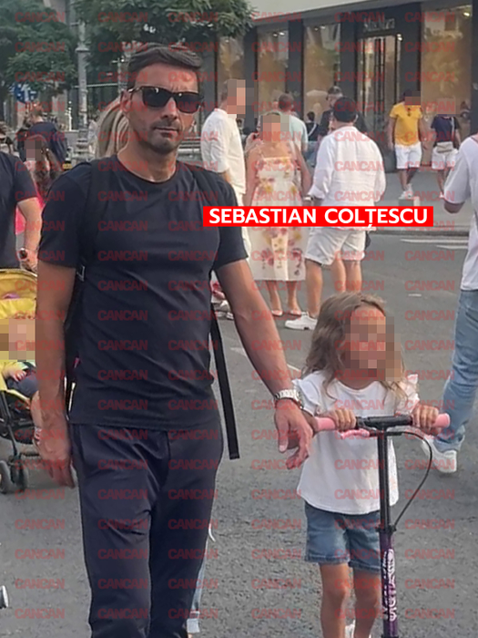 Sebastian Colțescu nu și-a scăpat fetița din ochi
