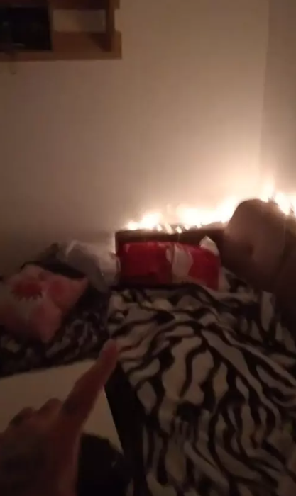 Imagine din garsoniera lui David Pușcaș/ Sursa foto: TikTok