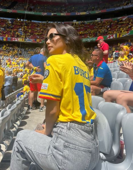Mara Iulia Cîmpean este prezentă mereu la meciurile în care joacă Andrei Burcă/ sursă foto: Instagram