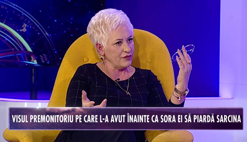 O vedetă de la Antena 3, vis premonitoriu despre moartea nepoatei sale: “Sora mea a născut-o şi copilul a decedat imediat”