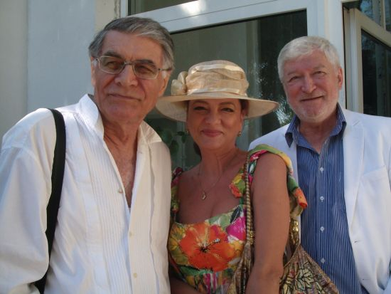 George Motoi și Giliola, însoțiți de Eusebiu Ștefănescu