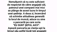 Bancul de weekend | Eu sunt șeful aici!