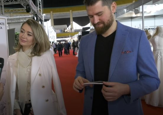 Denisa Tănase, alături de Mircea Brânzei, viitorul ei soț
