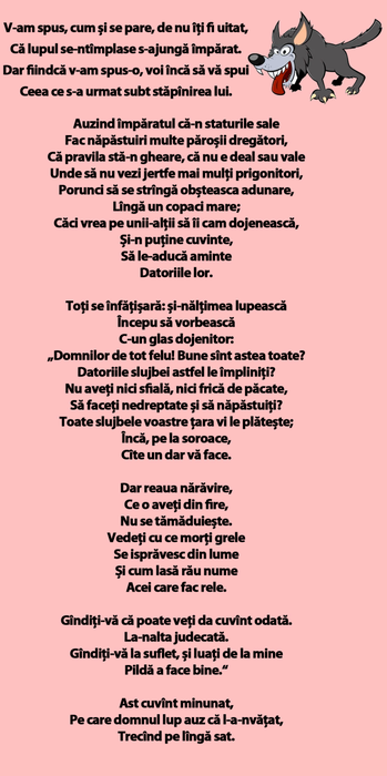 Fabula completă