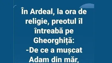 BANCUL ZILEI | De ce a mușcat Adam din măr?
