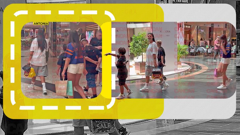 Imagini rare cu Antonia și cei trei copii! Nu i-a scăpat o clipă din ochi