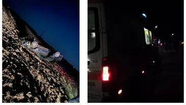 Cursă mortală. A fugit de poliție, s-a răsturnat cu mașina pe loc. Ce au descoperit agenții