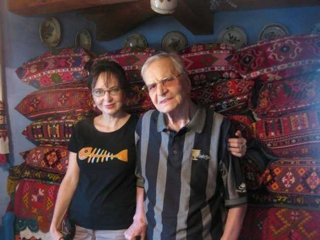 Radu Beligan, alături de fiica lui Anamaria