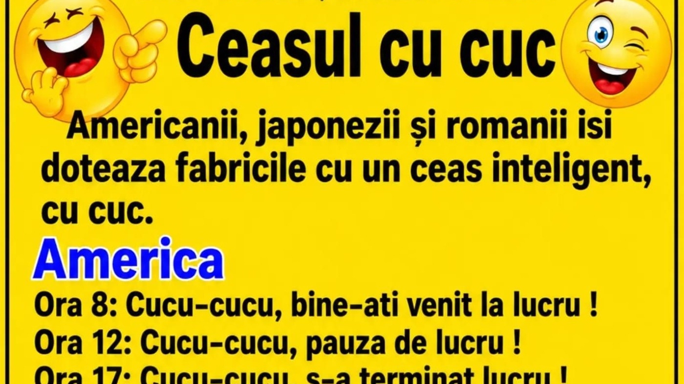 BANC | Ceasul cu cuc: SUA vs Japonia vs România