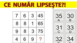 Test de inteligență | Ce număr lipsește din această poză?