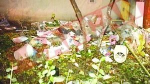 A aruncat lucrurile din casa pe geam