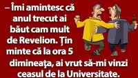 BANC | Anul trecut ai băut cam mult de Revelion