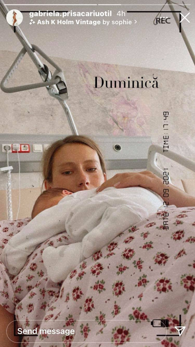 Primele imagini cu Gabriela Prisăcariu după ce a născut. Dani Oțil trebuie să fie tare mândru