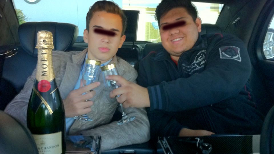 Fitele lui Franco, pustiul care a avut o idila cu Simona Trasca! Are bodyguard care conduce Maybach-ul si fumeaza trabucuri