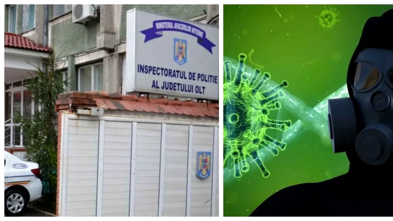 Focar de infecție cu noul coronavirus în rândul polițiștilor din Olt! Câți agenți au fost depistați pozitiv cu boala rară din China