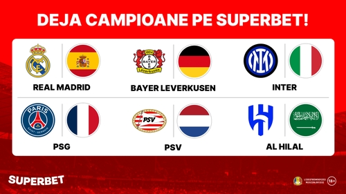 Cote de la 1.25 la 50.00 plătite în avans de Superbet! Deja campioane și golgheteri grație Pariurilor Antepost