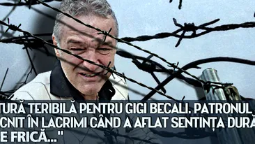 Lovitură TERIBILĂ pentru Gigi Becali. Patronul Stelei a izbcnit în lacrimi când a aflat SENTINŢA DURĂ: Mi-e frică...