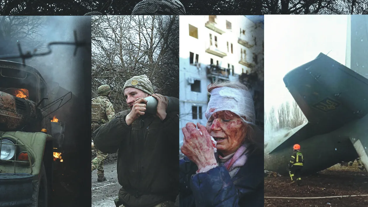 100 de imagini cutremurătoare din Ucraina! Oameni uciși, clădiri devastate, tancuri, blindate și bombardamente