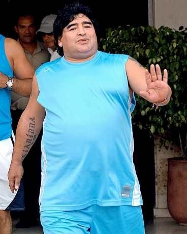 Aşa arăta Maradona la un moment dat