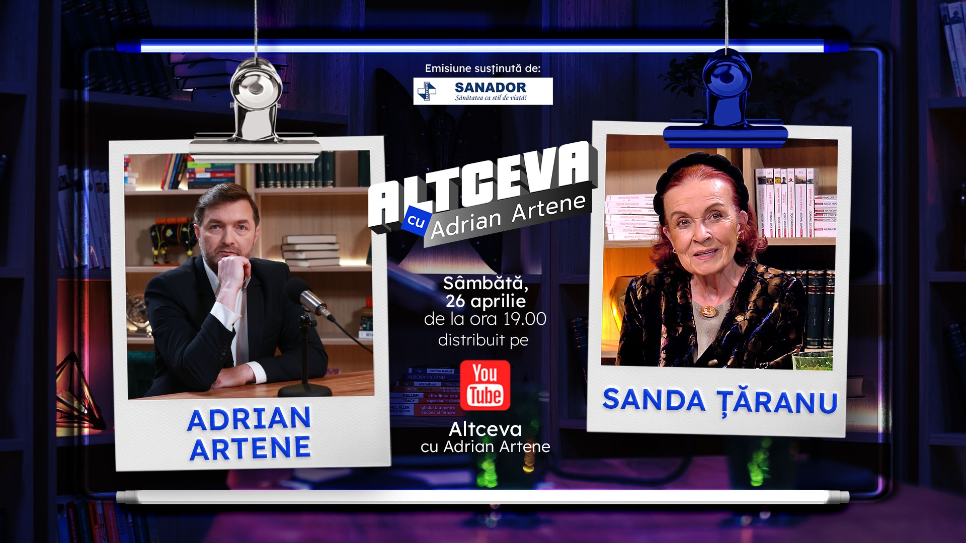 Sanda Țăranu, vocea TVR care a unit o țară întreagă , revine în lumina reflectoarelor la „Altceva cu Adrian Artene”