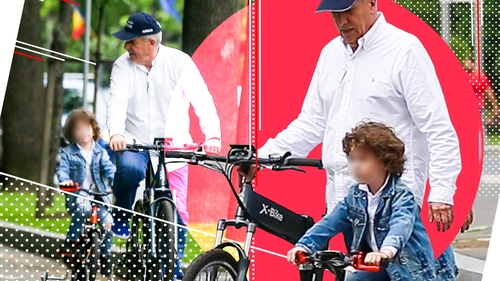 Călin Popescu Tăriceanu & juniorul s-au “întrecut” cu bicicletele pe Kiseleff