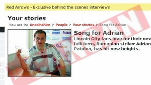 Unui fotbalist roman din Anglia i s-a compus propriul imn