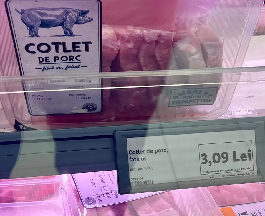 pret cotlet porc lidl