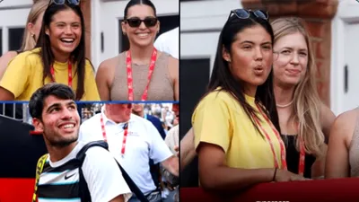 Fluturi în stomac? Carlos Alcaraz, tot un zâmbet după ce Emma Răducanu l-a susținut din tribune