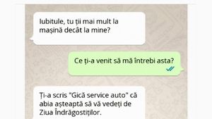 BANCUL ZILEI | "Iubitule, tu ții la mașină mai mult decât la mine?"