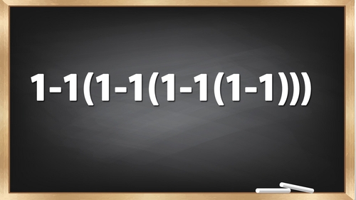 Testul de inteligență la care și geniile greșesc | Calculați 1-1(1-1(1-1(1-1)))