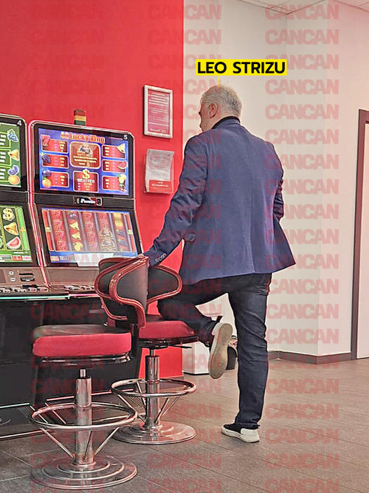 După ce a jucat la pariuri, Leo Strizu și-a încercat norocul la păcănele. Foto: CANCAN.RO