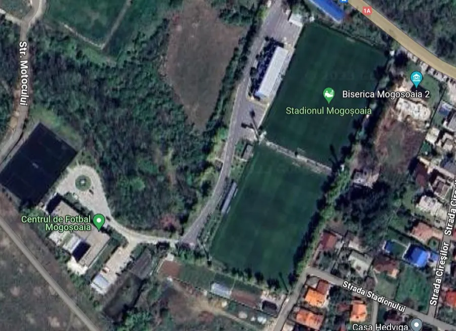 Biserica Mogoșoaia 2 se află chiar lângă baza FRF