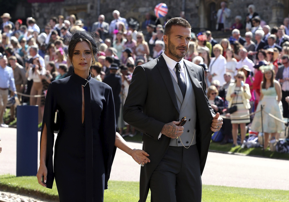 David și Victoria Beckham au participat la nunta Prințului Harry cu Meghan Markle. Sursa foto: Profimedia