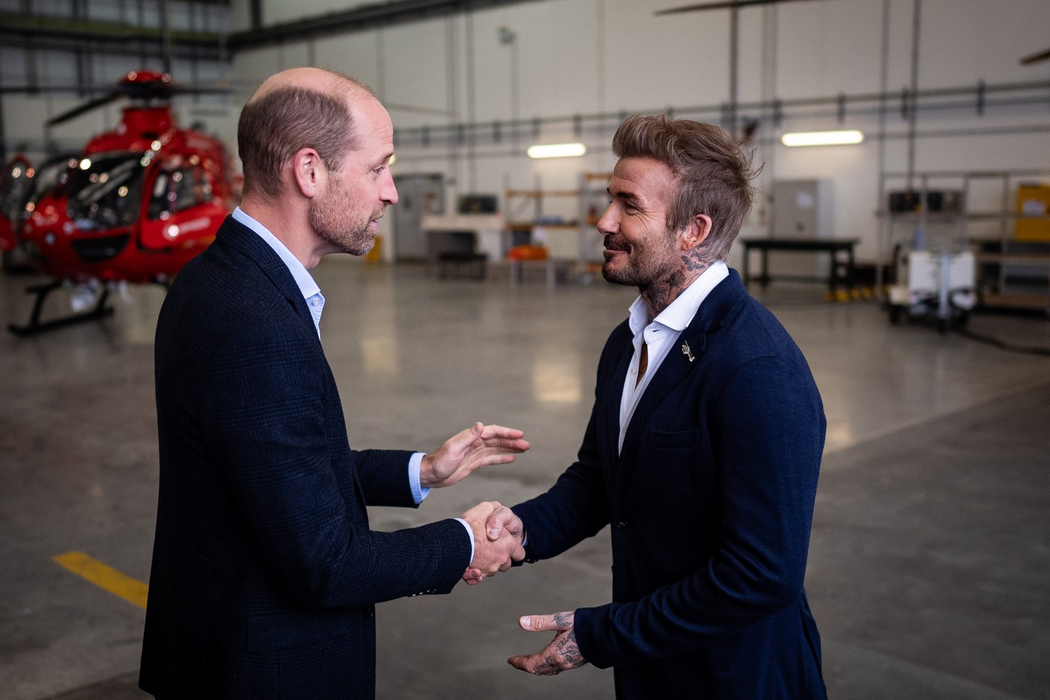 Prințul William si David Beckham. Sursa foto: Profimedia