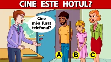 Test IQ exclusiv pentru genii | Cine i-a furat telefonul mobil?