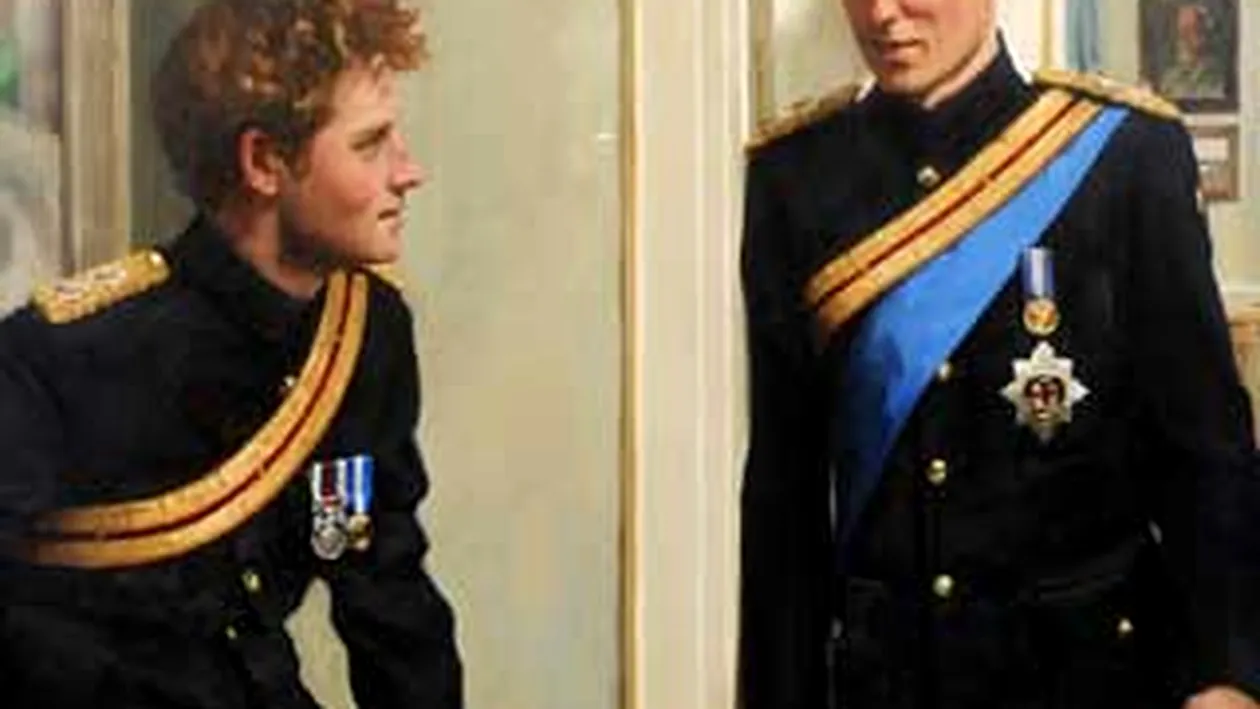 Printii William si Harry au portret oficial