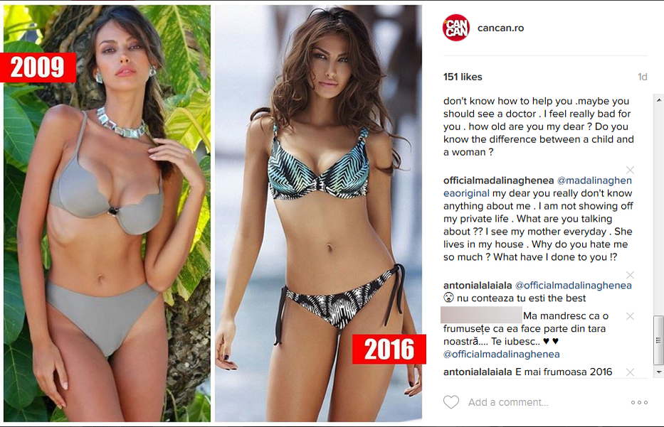 MĂDĂLINA GHENEA şi-a sunat avocaţii: e hărţuită de 4 ani de un super-model?! ”Dumnezeu să te ierte pentru tot răul pe care mi-l faci!”