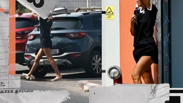 Mergi pe jos sau cu taxiul, dar nu îți uiți bigudiul! Cum a apărut Diana Munteanu la bancă, în plină zi