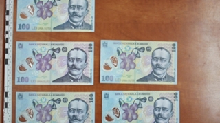 O grupare bihoreana a plasat bancnote false de 100 lei si a inselat 25 de firme si persoane cu peste 23.000 lei