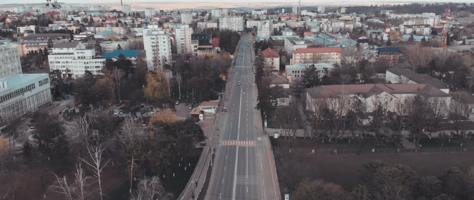Imagini apocaliptice cu Suceava în a doua zi de carantină totală! Cum se vede orașul din dronă
