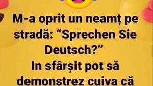 BANC | M-a oprit un neamț pe stradă