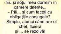 BANC | Eu și soțul meu dormim în camere diferite
