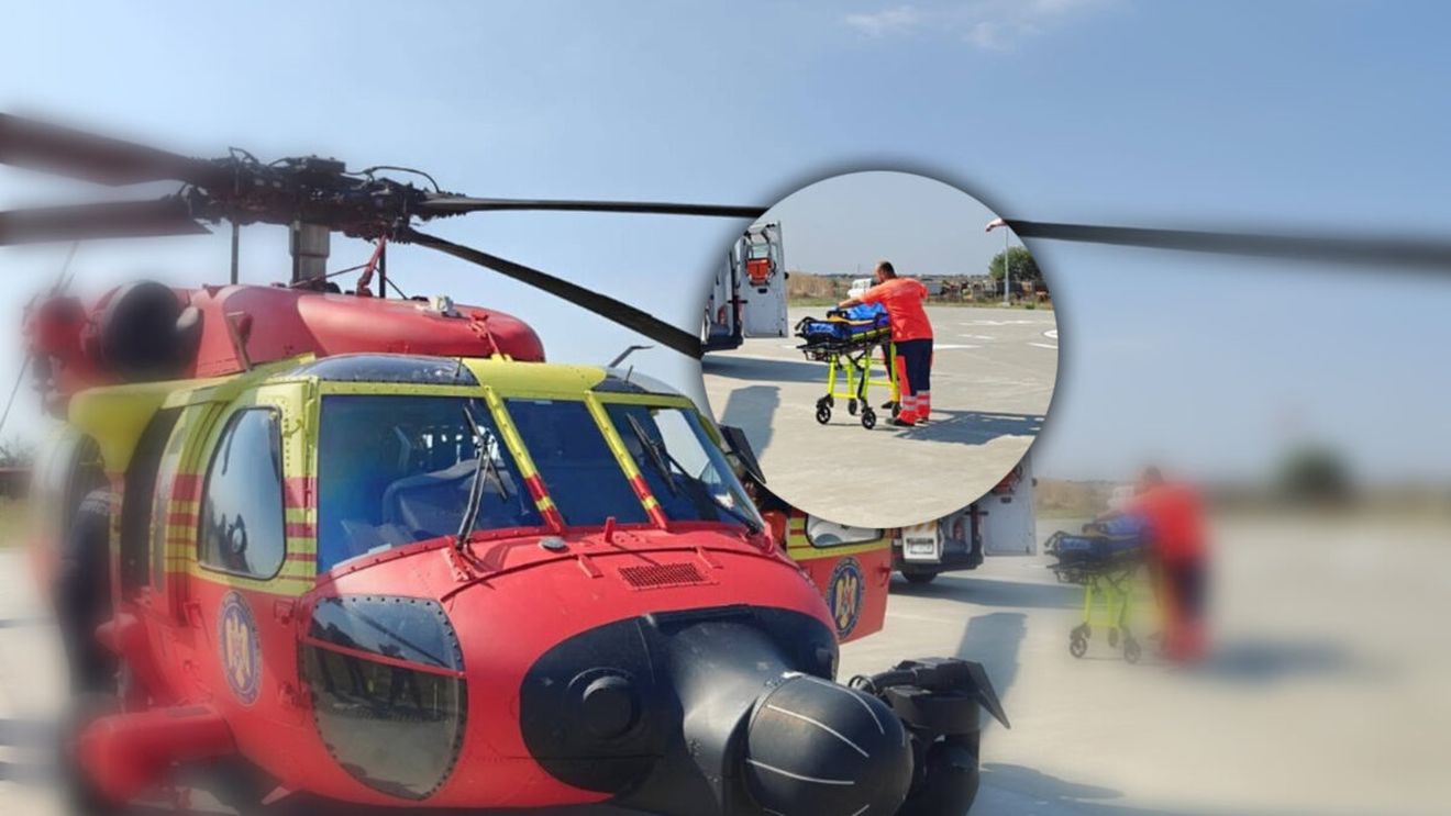 Intervenție în largul Mării Negre! Un elicopter Black Hawk a intervenit de urgență pentru a salva o persoană