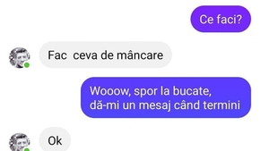 BANCUL ZILEI | "Dă-mi un mesaj când termini!"