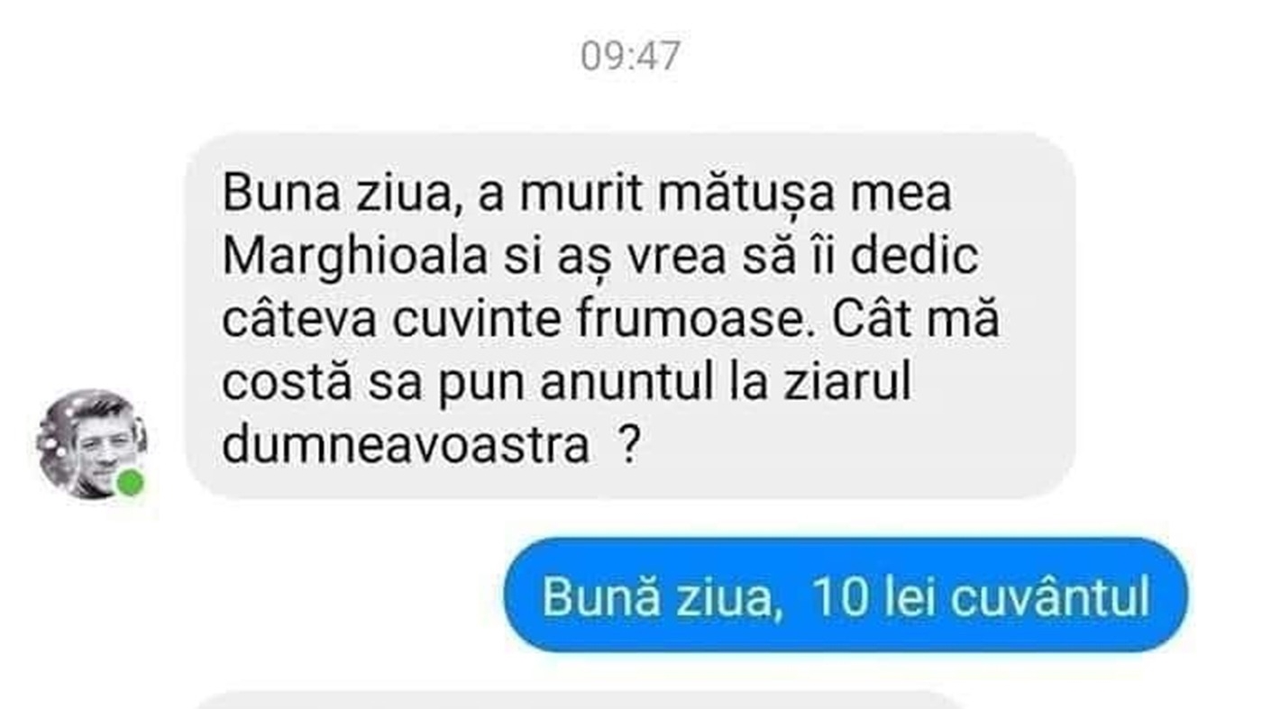 BANCUL ZILEI | RIP Marghioala