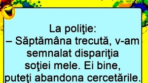 BANCUL ZILEI | Dispariția soției