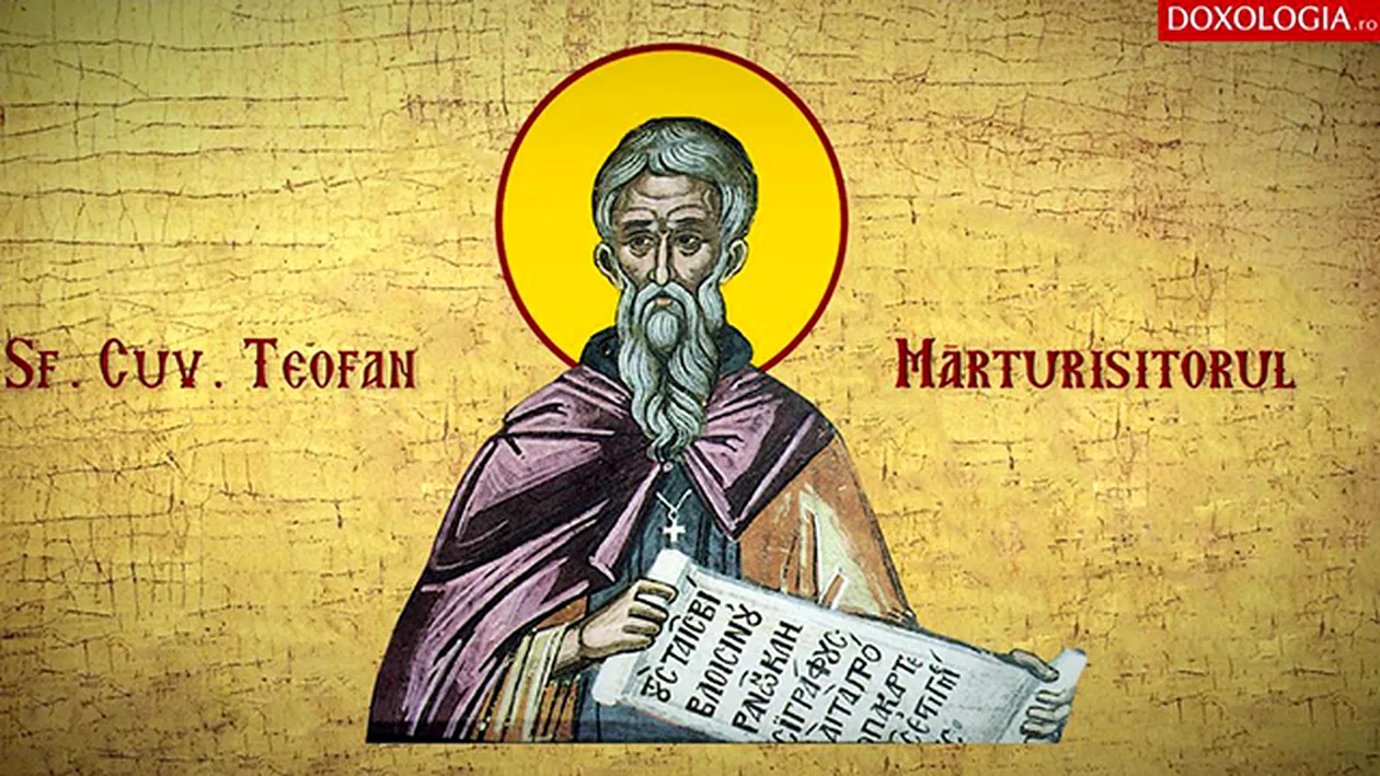 Calendar Creştin Ortodox 9 martie: În această lună, în ziua a douăsprezecea, sărbătorim pe Teofan Mărturisitorul