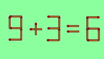 Test IQ exclusiv pentru genii | 9+3=6 este greșit. Pentru a corecta egalitatea, mutați un singur chibrit