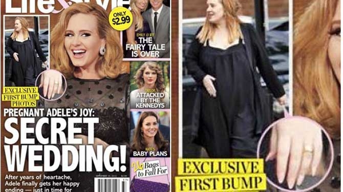 Adele s-a maritat in secret!