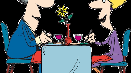 BANC | Soțul si soția la restaurant. "Soția îl întreabă: Cine e tipa asta obraznică?"